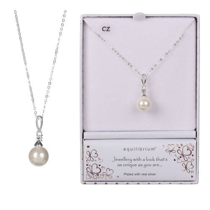 Equilibrium Pearl Bling Necklace