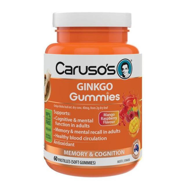 Caruso's Ginkgo 6000 Gummies 60 Pastilles