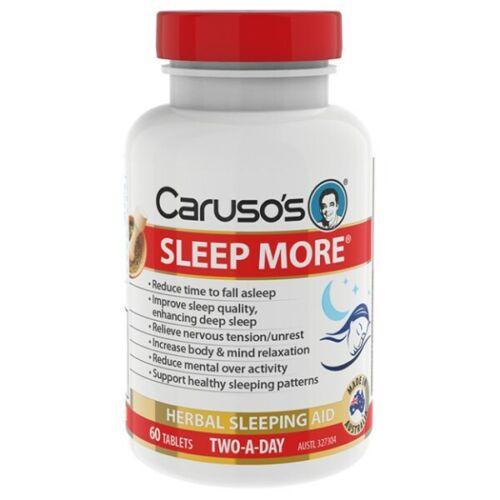 Caruso's Sleep More 60 Tablets - OhYouLuckyDuck.com.au