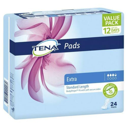 Tena Extra Pads 3.5D Standard Length 24 pack - OhYouLuckyDuck.com.au