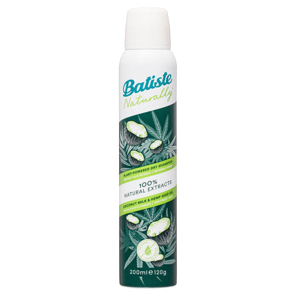 Batiste Naturally Dry Shampoo Coconut & Hemp 200ML