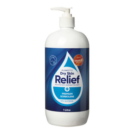 Plunkett's Sorbolene Cream With 10% Glycerin Plus Vitamin E 1 Litre