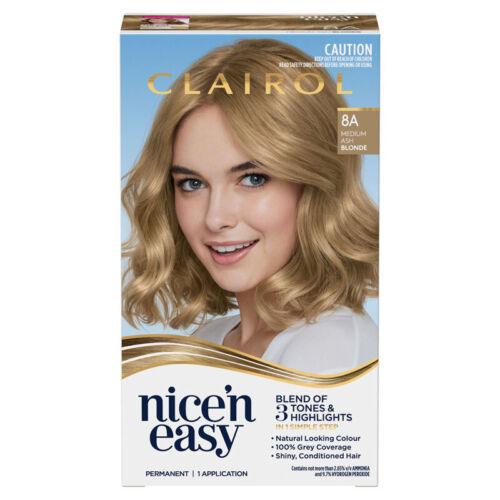 Clairol Nice N Easy 8A Natural Medium Ash Blonde - OhYouLuckyDuck.com.au