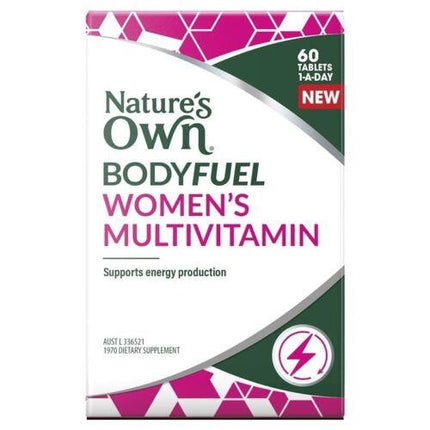 Natures Own Bodyfuel Womens Multivitamin 60 Tablets - OhYouLuckyDuck.com.au