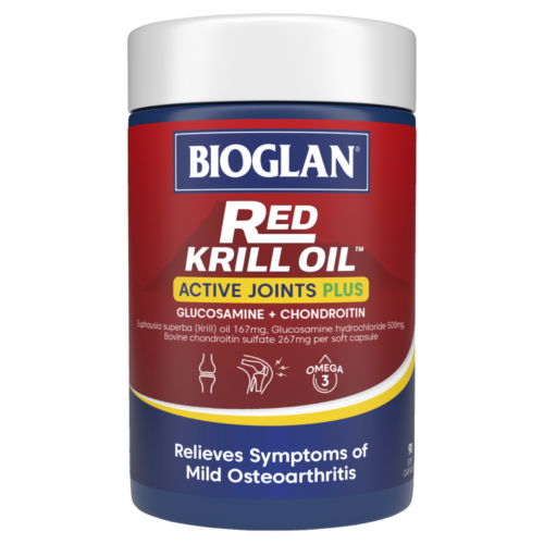 Bioglan Red Krill Oil Active Joints Plus 90 Capsules - OhYouLuckyDuck.com.au