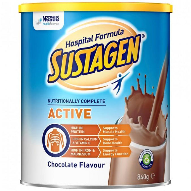 Sustagen Hospital Formula Active Chocolate 840g - OhYouLuckyDuck.com.au