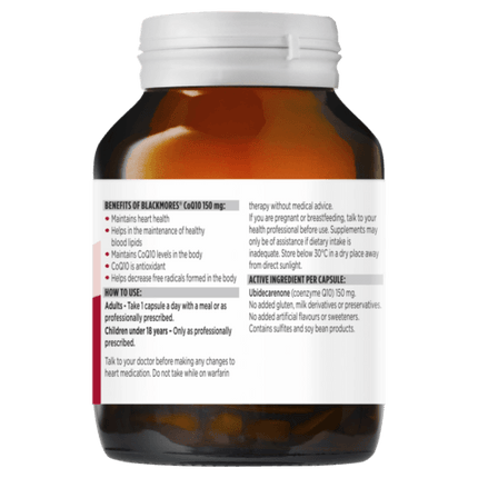 Blackmores CoQ10 150mg 90 Capsules - OhYouLuckyDuck.com.au