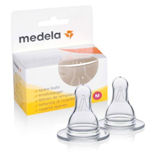 Medela Spare Teats Medium Flow 2 Pack - OhYouLuckyDuck.com.au