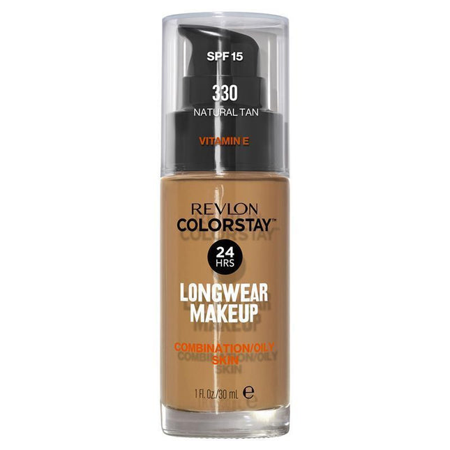 Revlon Colorstay Makeup Foundation For Combination/Oily Skin Natural Tan - OhYouLuckyDuck.com.au