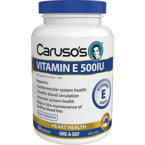 Caruso’s Vitamin E 500IU Caps 150 - OhYouLuckyDuck.com.au