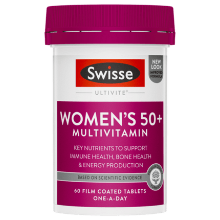 Swisse Women's Ultivite 50+ Multivitamin 60 Tablets - OhYouLuckyDuck.com.au