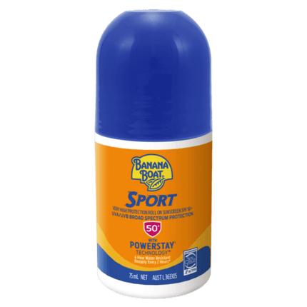 Banana Boat Sport Roll On Sunscreen SPF 50+ 75ml - OhYouLuckyDuck.com.au