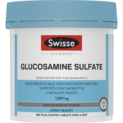 Swisse Ultiboost Glucosamine Sulfate 180 Tablets - OhYouLuckyDuck.com.au