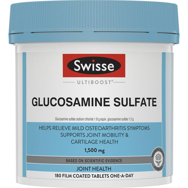 Swisse Ultiboost Glucosamine Sulfate 180 Tablets - OhYouLuckyDuck.com.au
