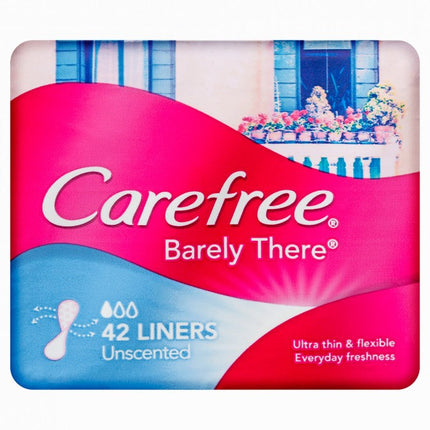 Carefree Barely There Liners Unscented 42 - OhYouLuckyDuck.com.au