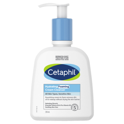 Cetaphil Hydrating Foaming Cream Cleanser 236ml - OhYouLuckyDuck.com.au