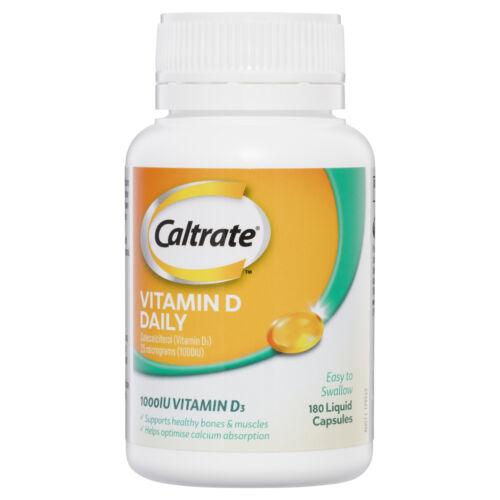Caltrate Vitamin D Daily 1000IU 180 Liquid Capsules - OhYouLuckyDuck.com.au