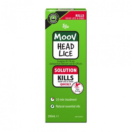 Ego Moov Head Lice Solution 200ML - OhYouLuckyDuck.com.au