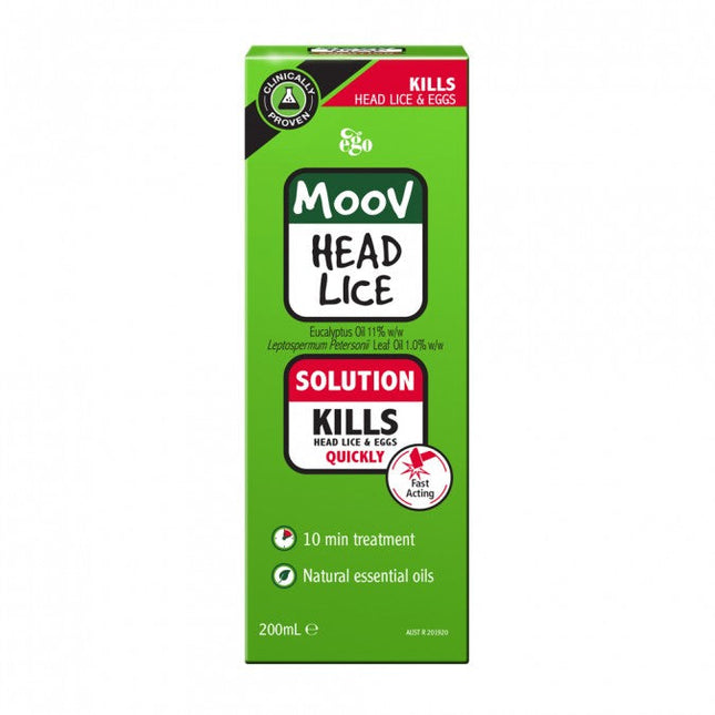 Ego Moov Head Lice Solution 200ML - OhYouLuckyDuck.com.au