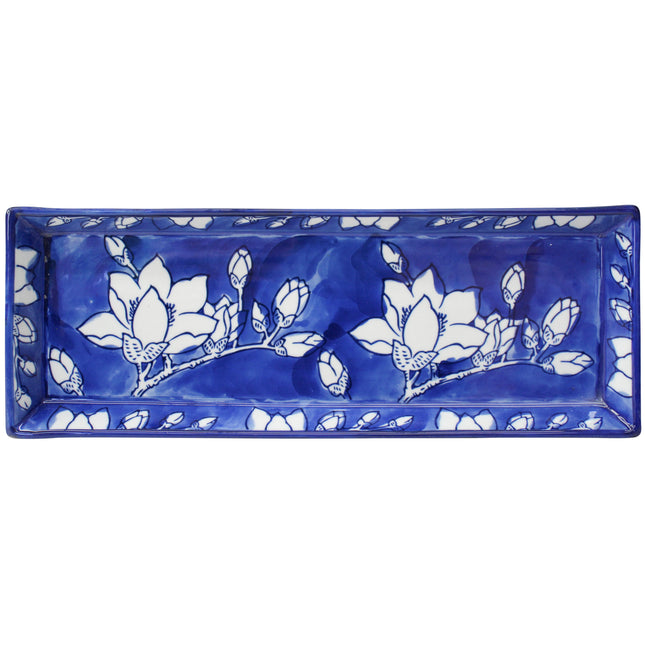 Lavida Rectangle Plate Magnolia