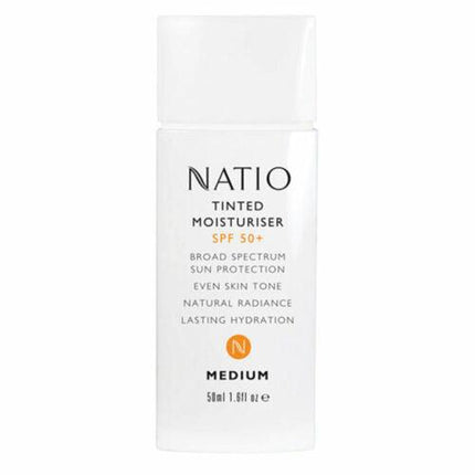 Natio Tinted Moisturiser SPF50+ Medium - OhYouLuckyDuck.com.au