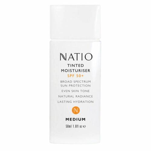 Natio Tinted Moisturiser SPF50+ Medium - OhYouLuckyDuck.com.au