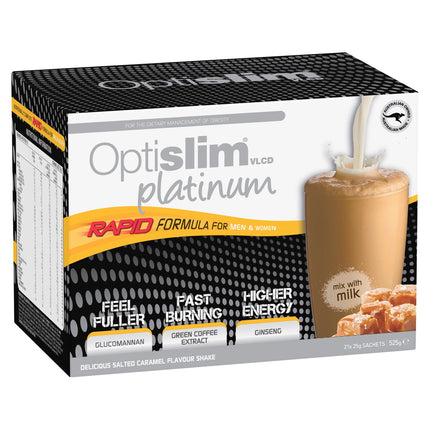 Optislim Vlcd Platinum Shake Salted Caramel 25G X 21