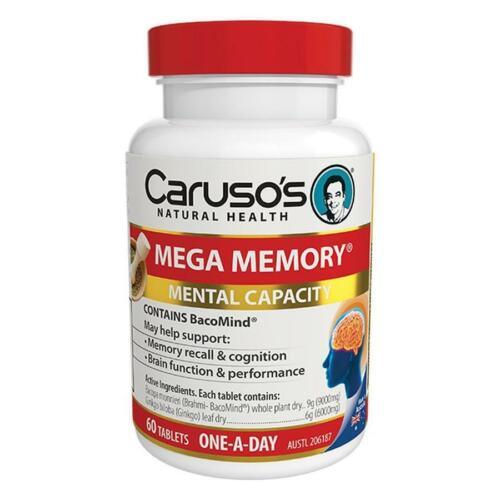 Caruso's Mega Memory Advanced Tablets 60 - OhYouLuckyDuck.com.au