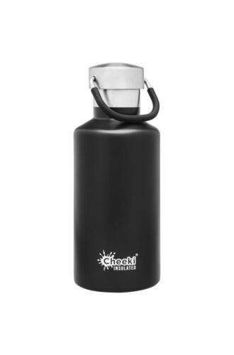 Cheeki Insulated Classic Bottle-Matte Black 400ml - OhYouLuckyDuck.com.au