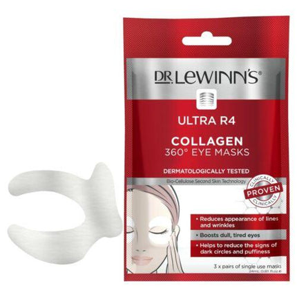 Dr. Lewinn's Ultra R4 Collagen Eye Masks 3PC - OhYouLuckyDuck.com.au