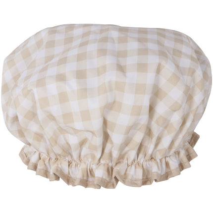 Wicked Sista Classic Gingham Shower Cap in Pvc Bag