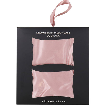 Wicked Sista Deluxe Satin Pillowcase Duo Pack Blush