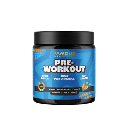 Famous Nutrition Pre Workout Mango Passion 22G