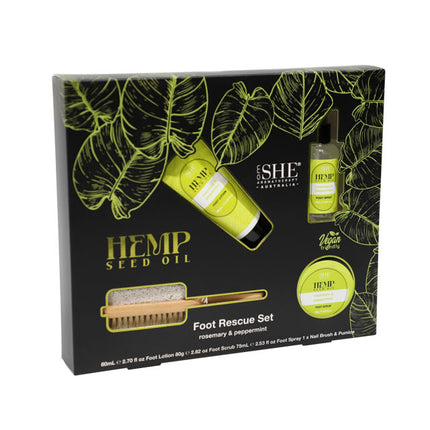 Hemp Foot Rescue Set Rosemary & Peppermint