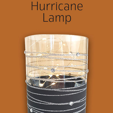 Arome Ambiance Glass Hurricane Lamp Small 15cm