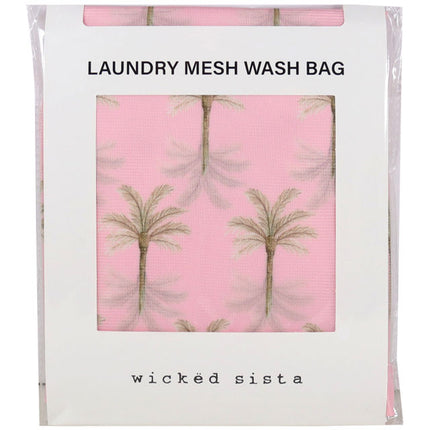 Wicked Sista Laundry Mesh Wash Bag Island Palm
