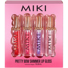 Miki Pretty Bow Shimmer Lip Gloss Set