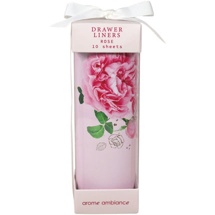 Arome Ambiance Florence Glamour Scented Drawer Liners Rose 10 Sheets