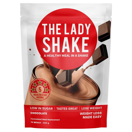 The Lady Shake Choc 840G - OhYouLuckyDuck.com.au