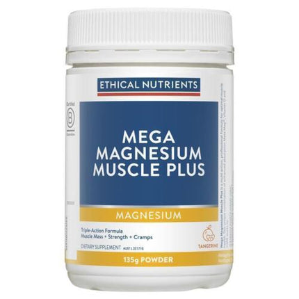 Ethical Nutrients Megazorb Mega Magnesium Muscle Plus Powder 135G - OhYouLuckyDuck.com.au
