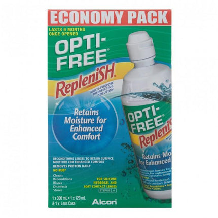 Opti Free Replenish Economy Pack 300ml + 120ml - OhYouLuckyDuck.com.au
