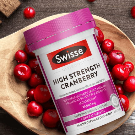Swisse Ultiboost High Strength Cranberry 25000mg 30 Capsules - OhYouLuckyDuck.com.au