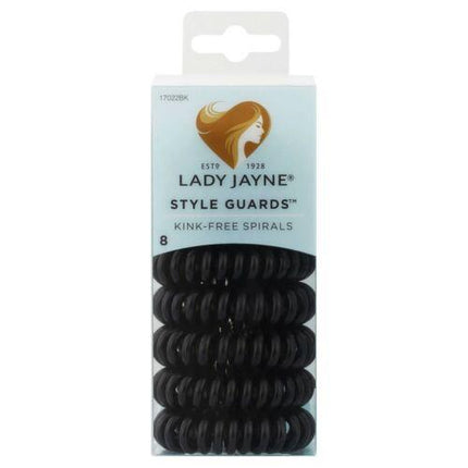 Lady Jayne Style Guards Black Kink Free Spirals 8 Pack - OhYouLuckyDuck.com.au