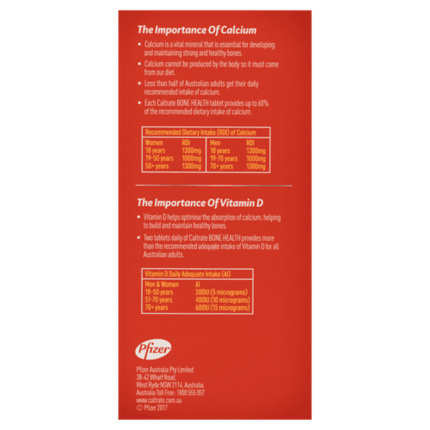 Caltrate Bone Health - 60 Tablets - OhYouLuckyDuck.com.au