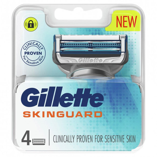 Gillette Skinguard Razor Blades Cartridges Refills 4 Pack - OhYouLuckyDuck.com.au