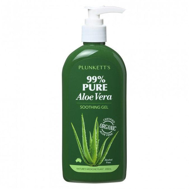 Plunketts 99% Pure Aloe Vera Soothing Gel Pump 240ml - OhYouLuckyDuck.com.au