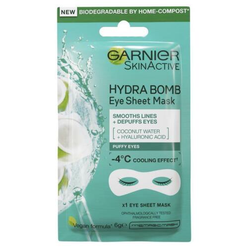 Garnier Hydra Bomb Hyaluronic Acid + Coconut Water Eye Sheet Mask - OhYouLuckyDuck.com.au