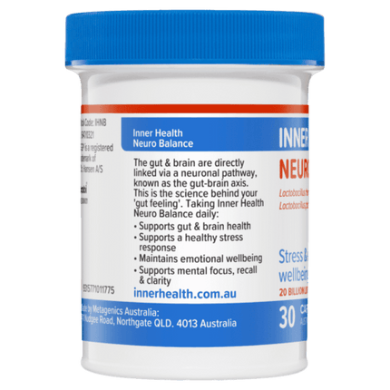 Ethical Nutrients Inner Health Neuro Balance 30 Capsules - OhYouLuckyDuck.com.au