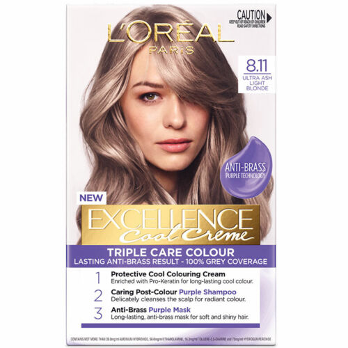 L'Oreal Paris Excellence Cool Creme 8.11 Ultra Ash Light Blonde - OhYouLuckyDuck.com.au