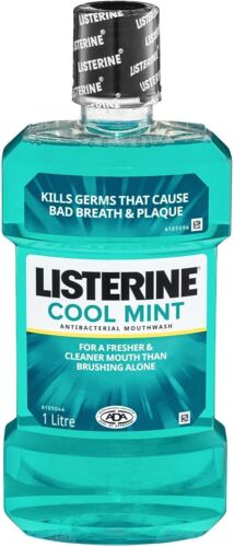 Listerine Antiseptic Cool Mint Mouthwash 1L - OhYouLuckyDuck.com.au